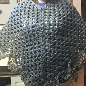 Handmade new crocheted poncho. SOLD CAN ORDER